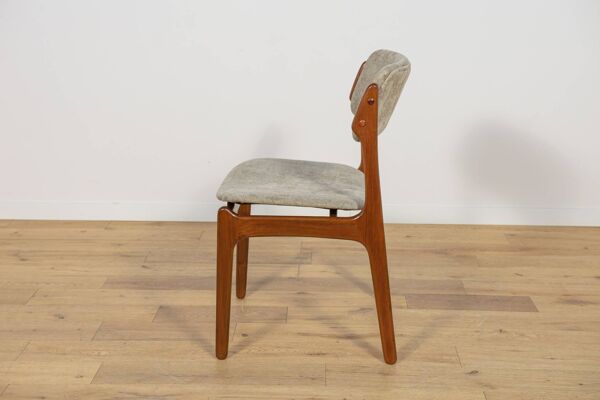 Chaises de salle à manger Mid-Century modèle 49 en teck par Erik Buch pour Odense Machine Gunning, années 1960, lot de 8