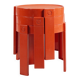 3 tables gigognes en plastique orange par Prisunic, 1970