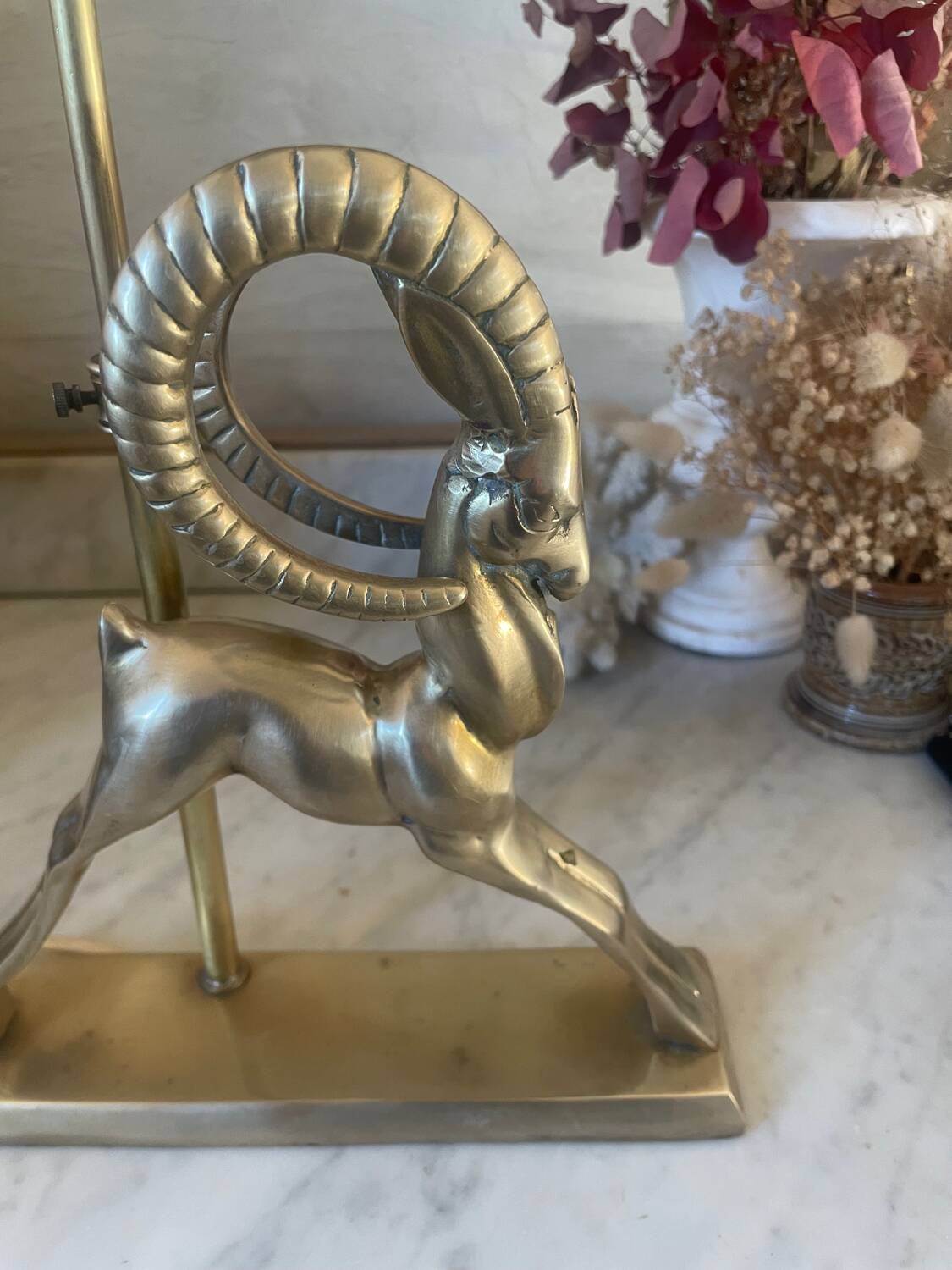Art Deco Brass Lamp