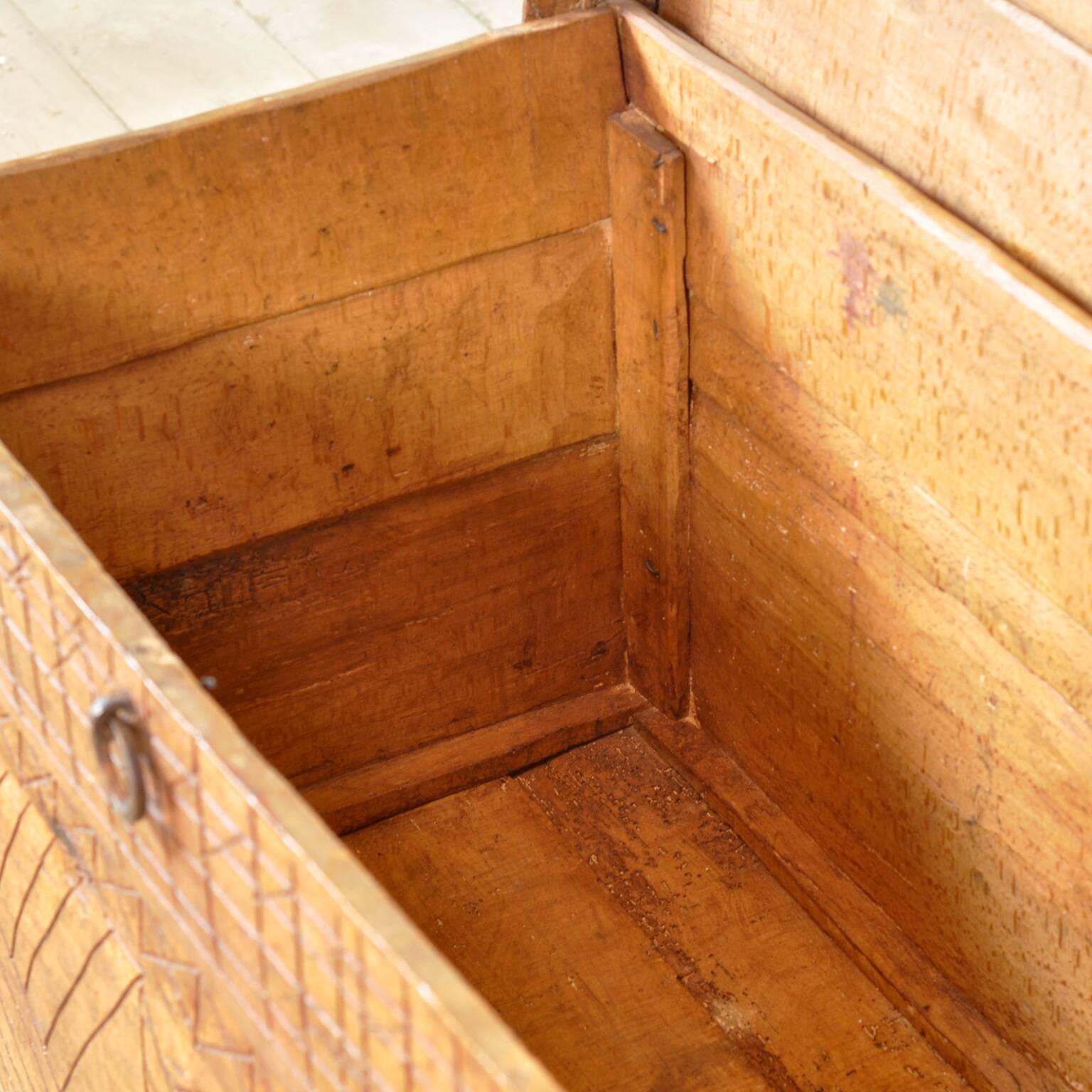 Antique shepherd's chest, 1880s