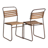 Chaises de jardin anciennes (vers 1920). Ensemble de 4 pièces #2