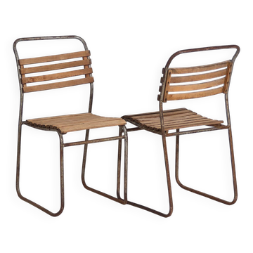 Antique garden chairs (circa 1920). Set of 4 pieces #2