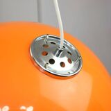 Suspension géante orange Space Age de Guzzini, années 70