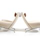 Early Pair Hans Wegner Queen Chairs by Johannes Hansen c.1960 / New Upholst