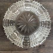 Vintage pressed glass fruit bowl
