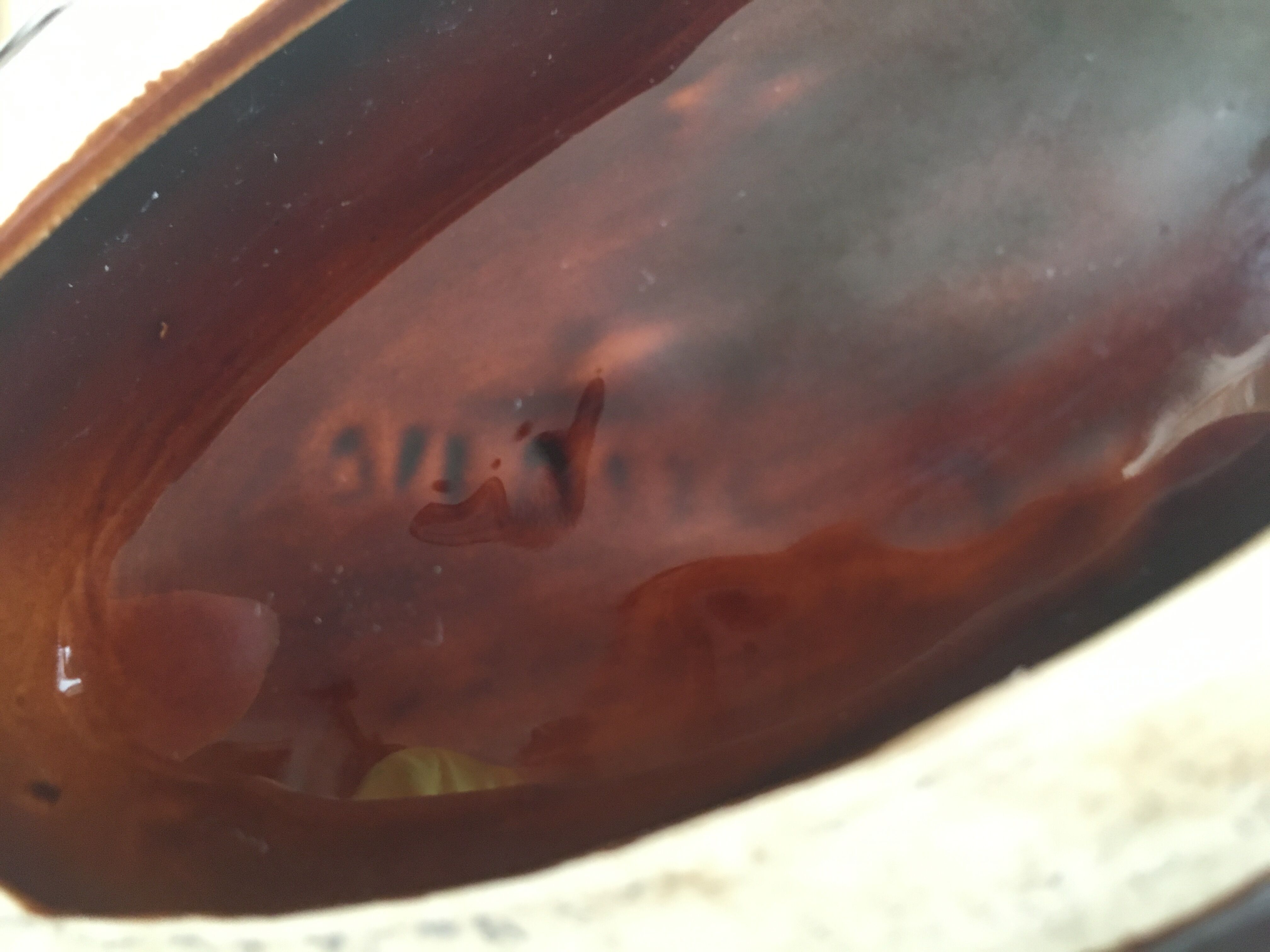 Empty pocket vintage fish from Vallauris