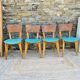 Ensemble de 4 chaises vinyle et bois