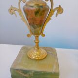 Deux bougeoires onyx