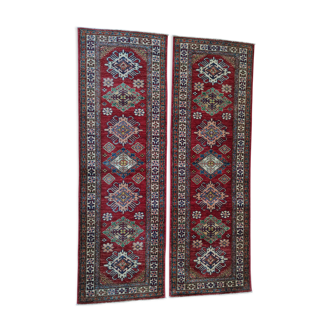 Pair of caucasian carpet kazak ghazni
