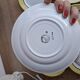 7 vintage l'amandinoise dessert plates