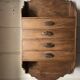 Antique piece of furniture with walnut drawers to hang
