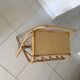 Vintage rattan magazines rack