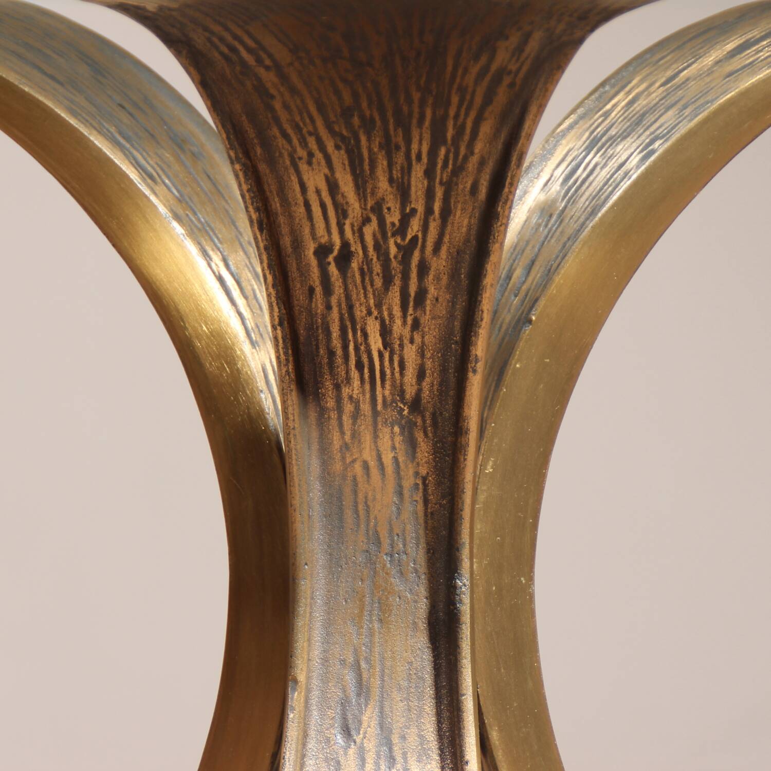 Brutalist Bronze & Glass Coffee Table | Germany 1970s