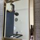 Ancien miroir bois doré et parcloses biseautées 