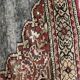 Vintage carpet in silk and cotton Kayseri Turkey 102x21cm