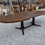 Extensible Baumann table in oak from the 1960s.