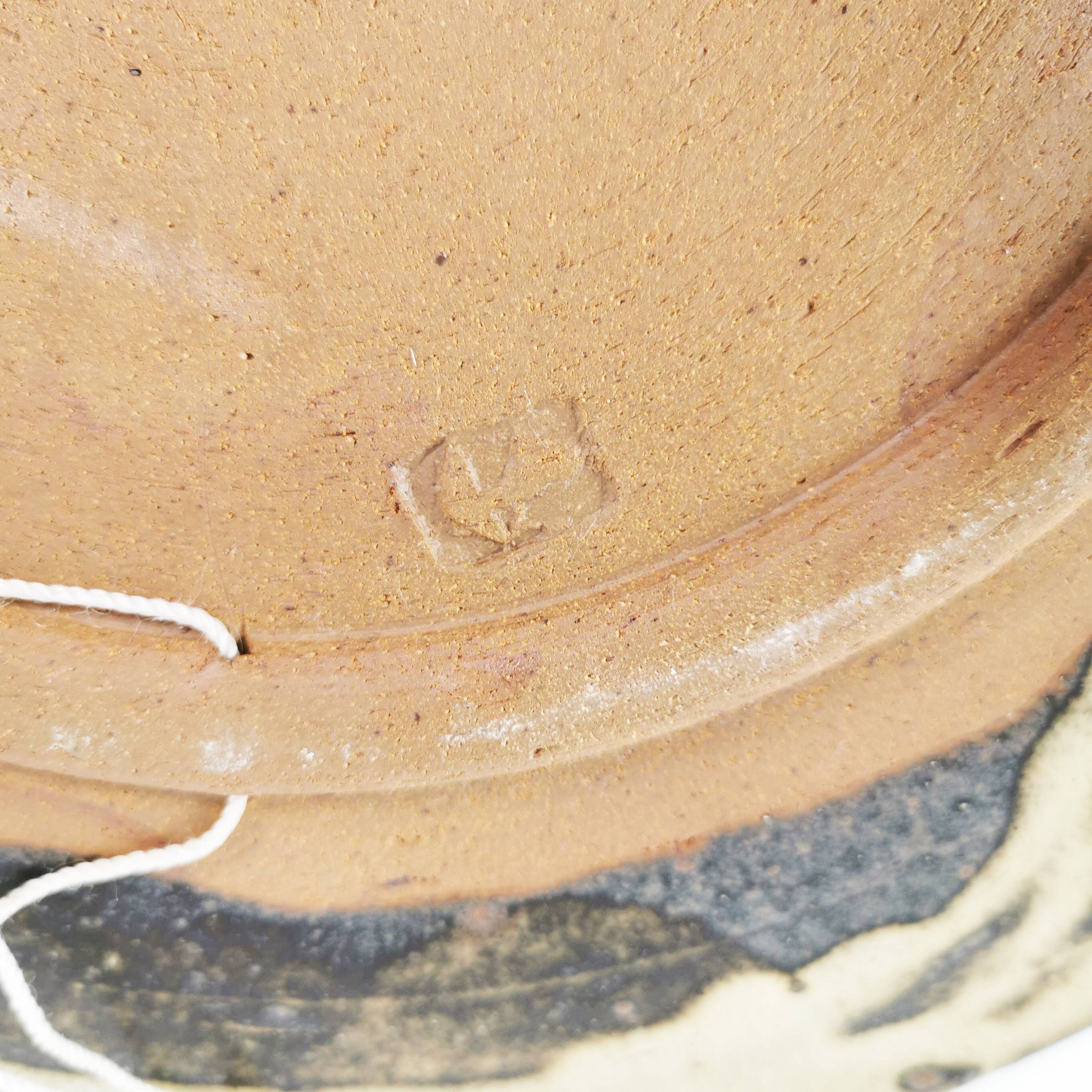 Decorative ceramic plate, cake stand, Denmark, 1960s.