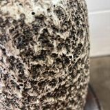 Vintage brown beige ceramic vase