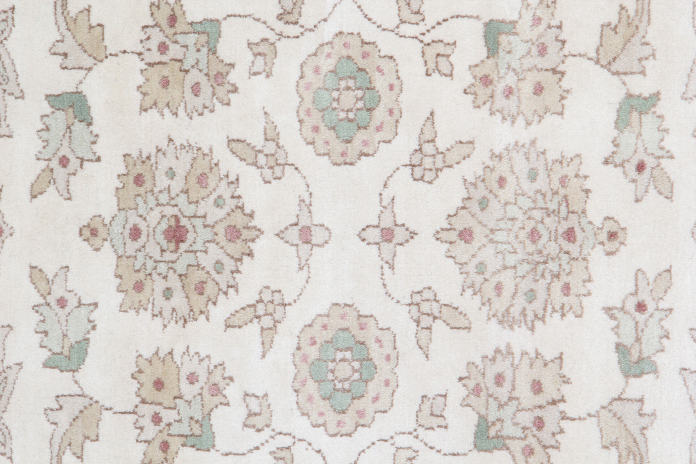 Small handmade pakistani floral wool area rug- ziegler rug- 82x192cm