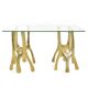 Sculptural gilt bronze coffee table