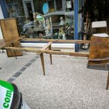 Very beautiful extending table, six spindle legs, Louis 16 period