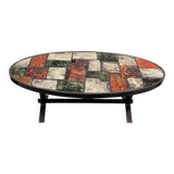 Ceramic and metal coffee table