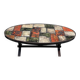 Ceramic and metal coffee table