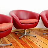 Set of swivel chairs, Czechoslovakia, 60s, Up Zavody Rousinov
