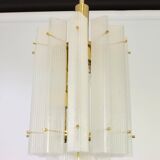 Murano glass ice pendant by Limburg, Germany, 1970s