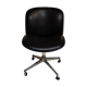 Black leather desk chair by Ico Parisi for MIM Roma