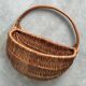 Vintage wicker wall hanging basket