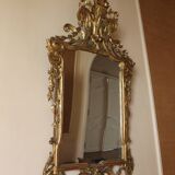 Magnificent gilded bronze mirror