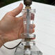 Art Deco crystal lamp base 1930 bronze