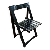 Black folding chair, italy 1960s