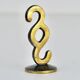 Brass sculpture of a paragraph by Walter Bosse for lawyer, Herta Baller, Austria, 1950s.