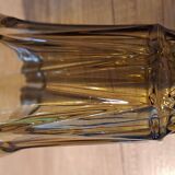 Smoked glass vase from the 70s