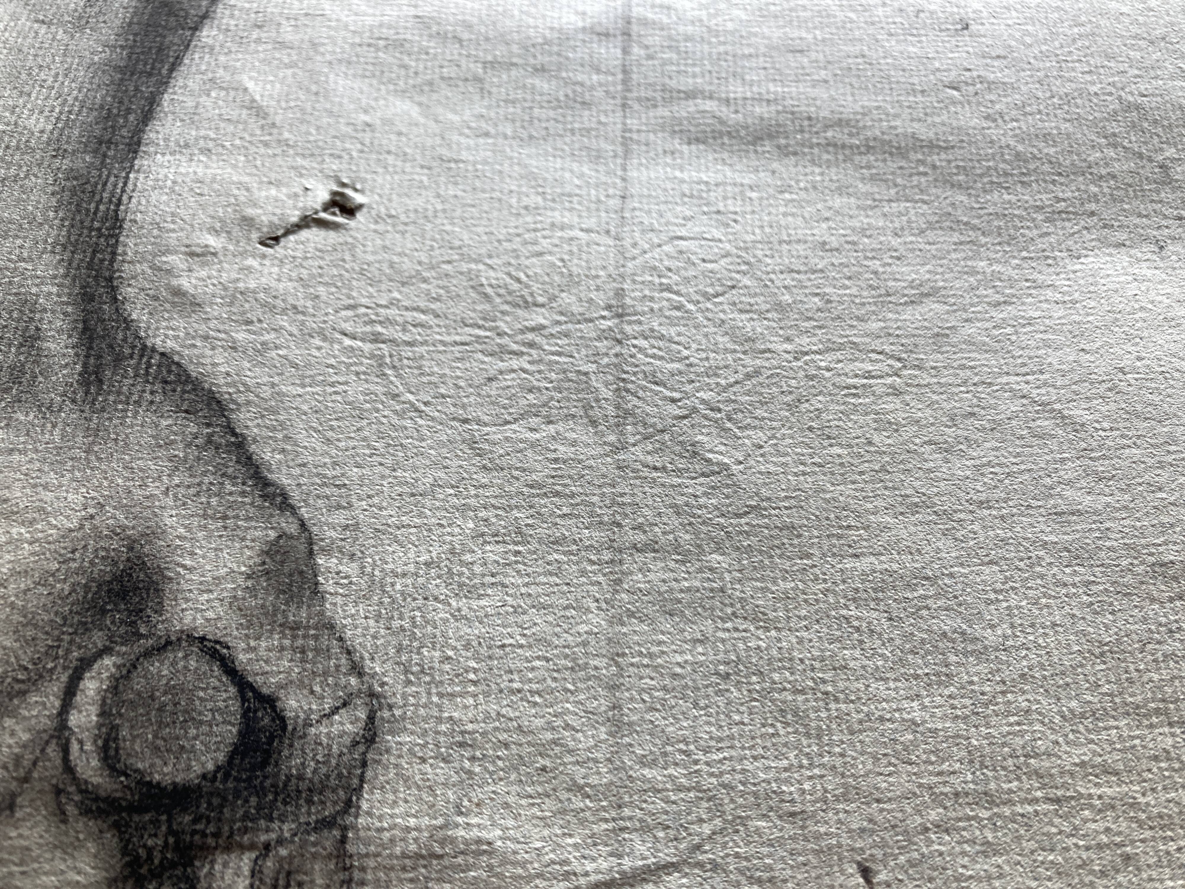 Workshop study on fine watermarked paper, late 19th century, Montparnasse in Paris.