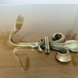 Wall hook fleur de lys bronze 20s 30s