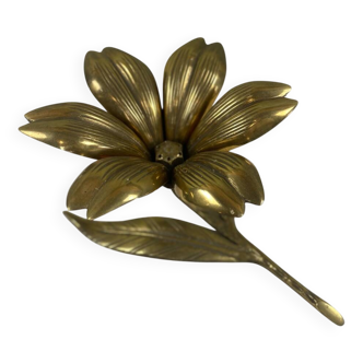Cendrier fleur en laiton