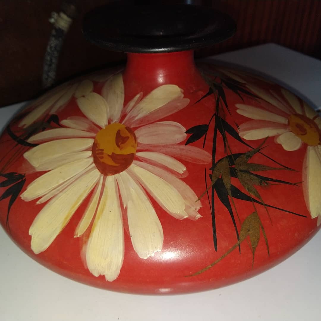 Ceramic vase painted by Louis Giraud, Vallauris, circa 1930