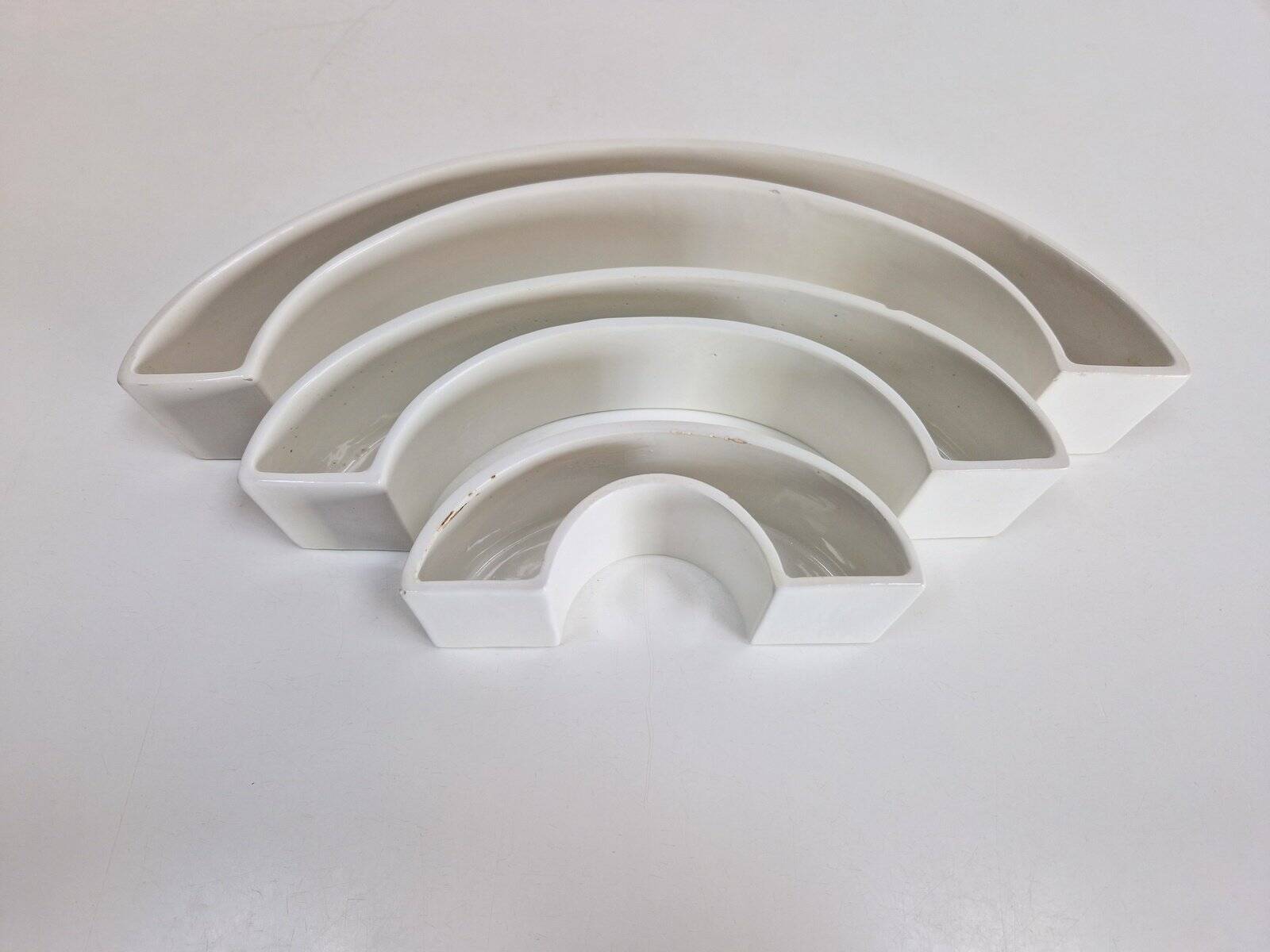 Tremiti Tondo Bowls in Ceramic by Angelo Mangiarotti for Danese Milano, 1964, Set of 3
