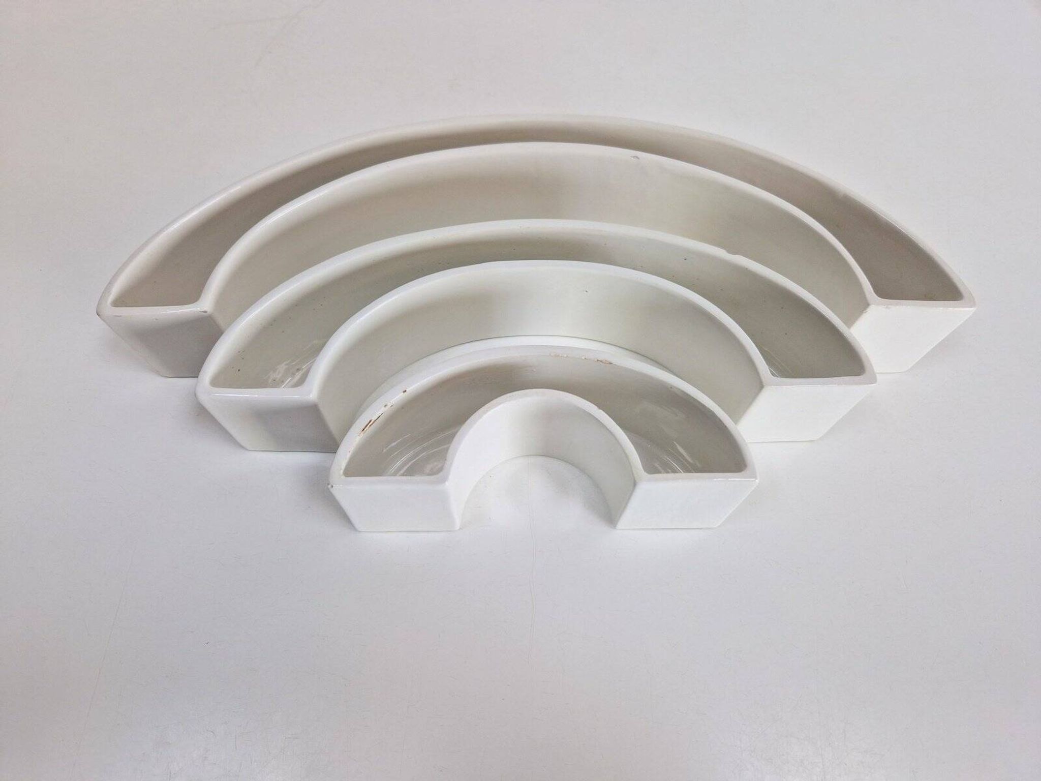 Tremiti Tondo Bowls in Ceramic by Angelo Mangiarotti for Danese Milano, 1964, Set of 3