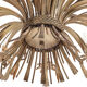 Pair of 12-burner wheat sheaf chandeliers by Hans Kogl
