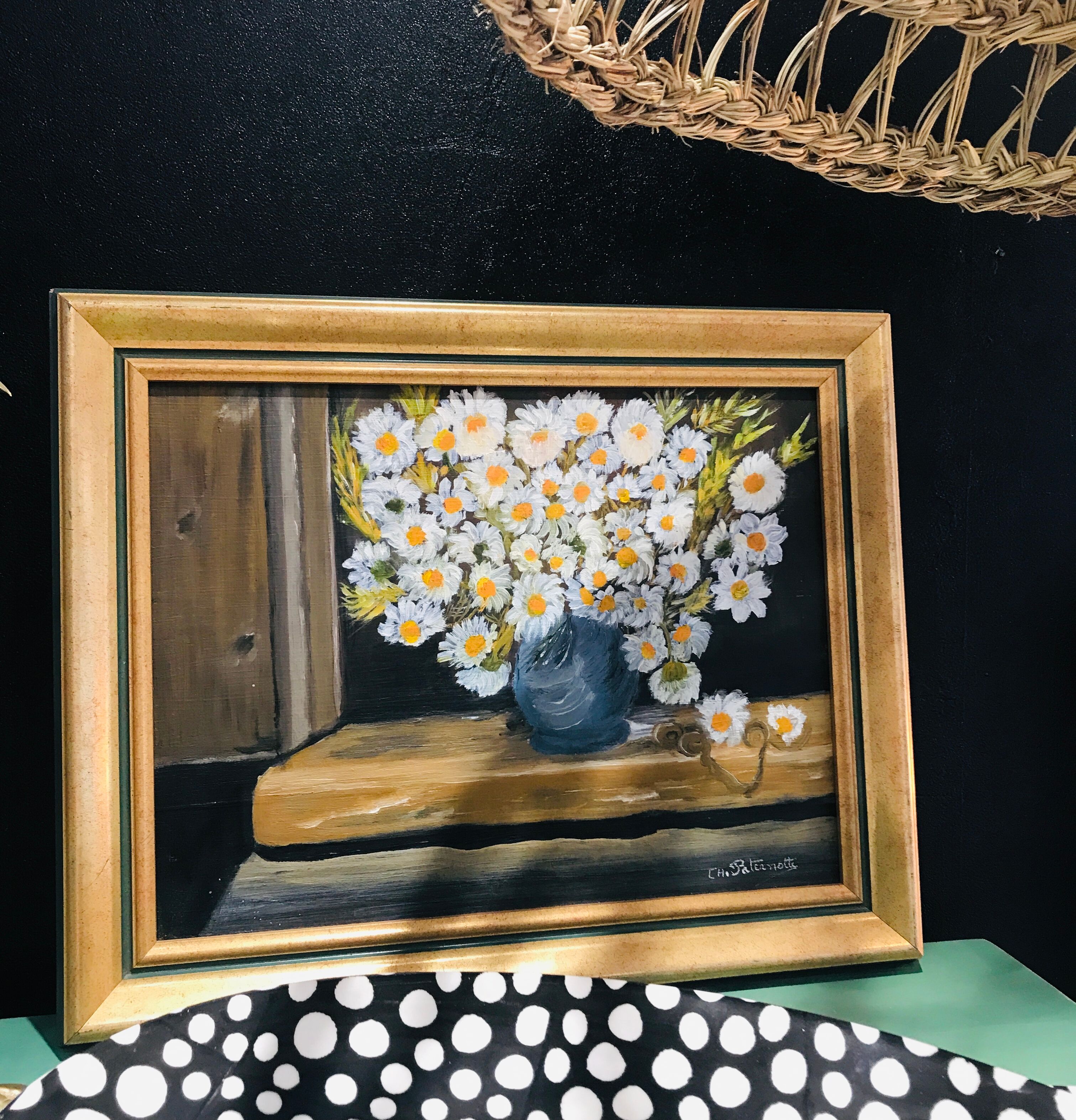 Nature morte bouquet de marguerites