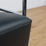 Swedish Leather Sofa and Armchair by Gunilla Allard for Lammhults, 1990s, Set of 2