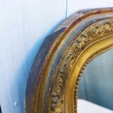 Mirror style Louis Philippe vintage gilded wood