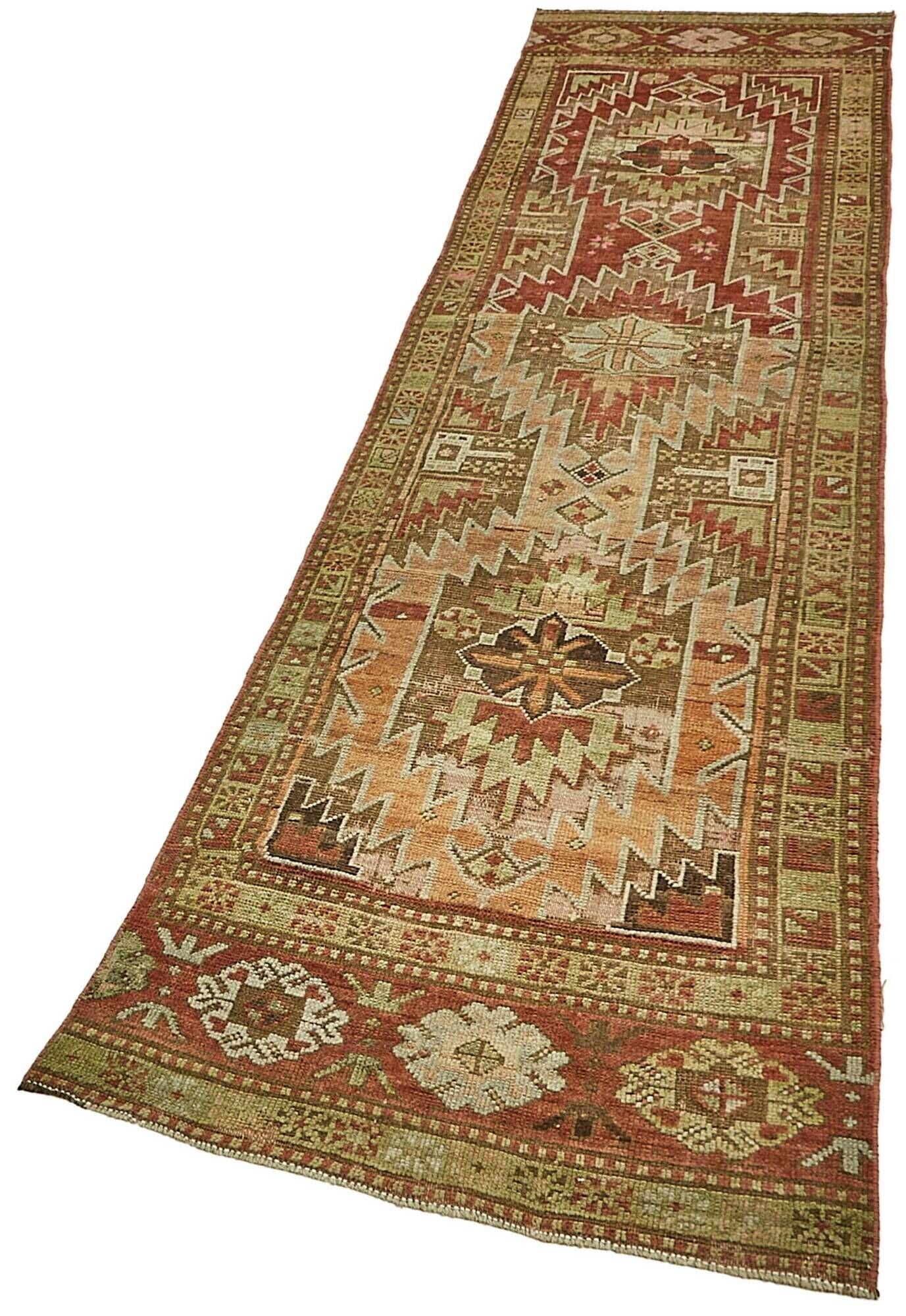 Turkish Vintage Anatolian Rug 75 cm x 339 cm