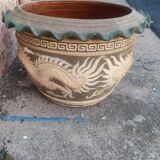 Large Asian terracotta pot