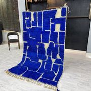 Tapis en laine petit taille fait main 100 x 200 cm