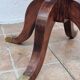 Side table in wood and brass empire style